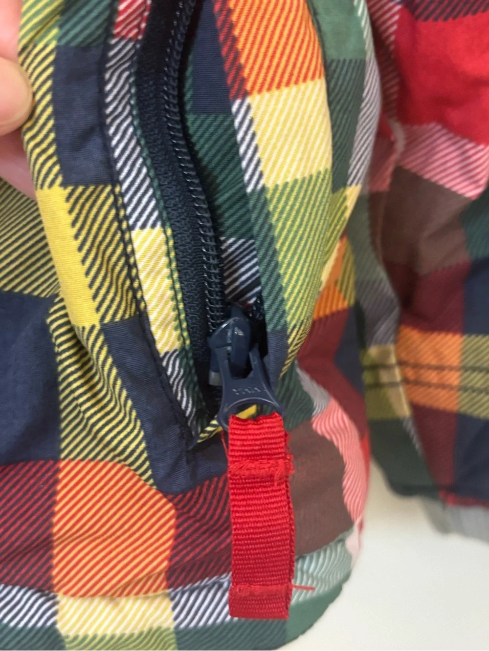 Mini Boden Multicolor Plaid Hooded Jacket Size 3-4 Fall Winter Coat Boys Girls
